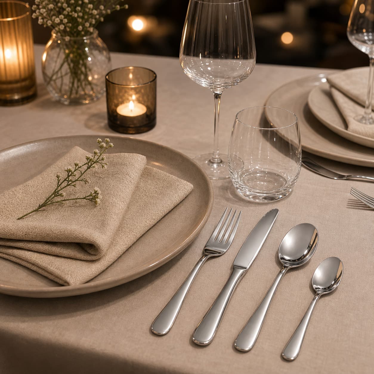 Set de cubiertos de 24 piezas - producto en escena aspiracional