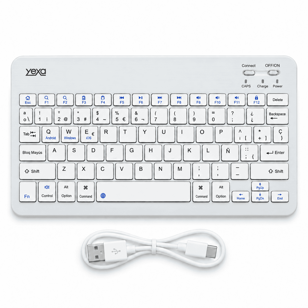 HANDOFF-2026-09-23|TECUFBLA|05|9f9c402dff72|Teclado Bluetooth Ultrafino YEXA MODY-00DY Blanco de 78 Teclas
