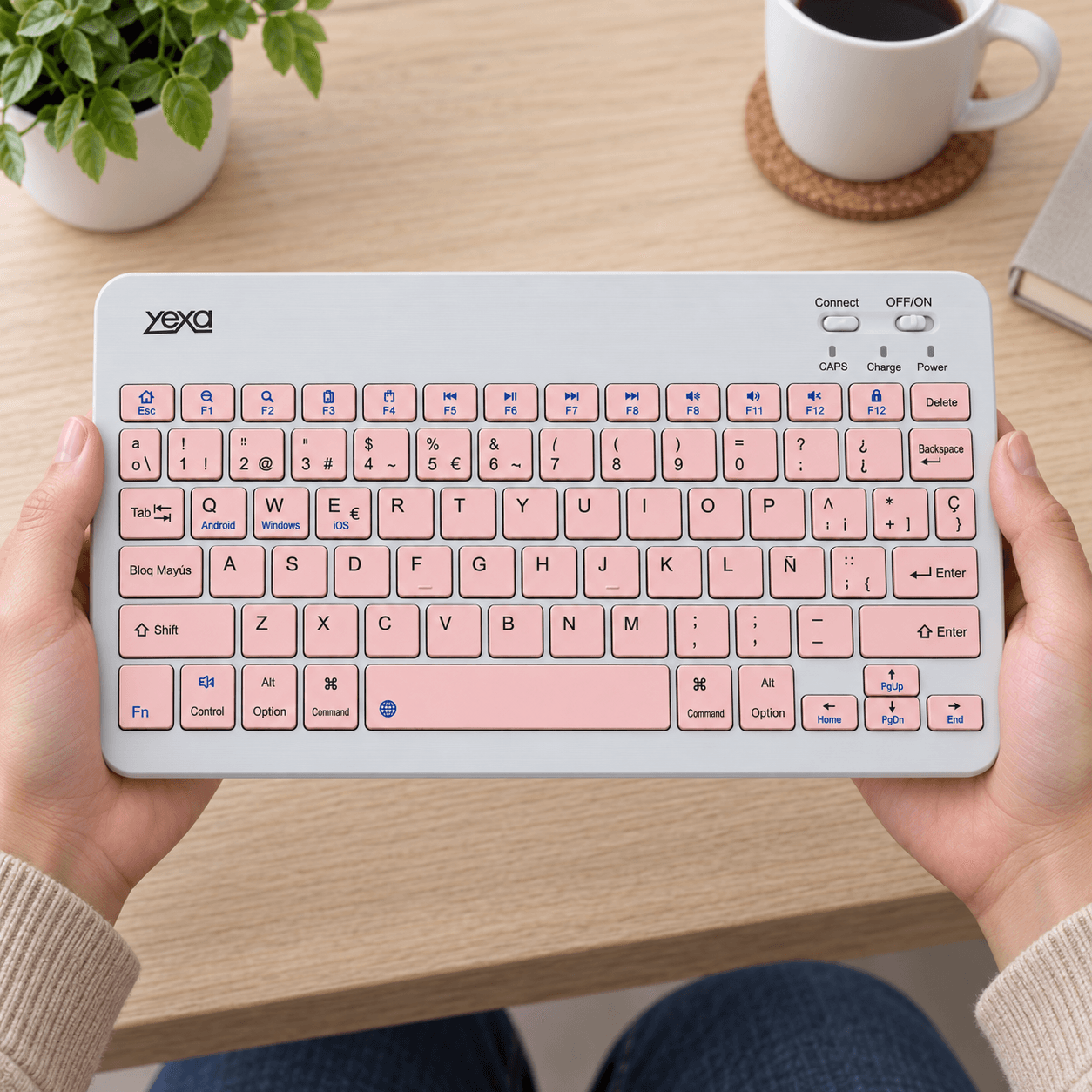 HANDOFF-2026-09-23|TECUFROS|04|532e95474c88|Teclado Bluetooth Ultrafino YEXA MODY-00DY Rosa de 78 Teclas
