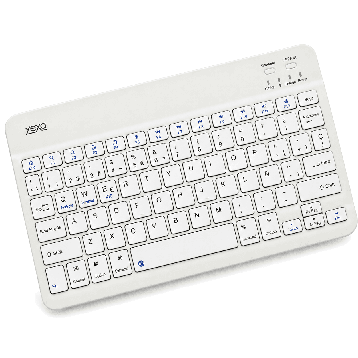 HANDOFF-2026-09-23|TECUFBLA|01|98de9a467358|Teclado Bluetooth Ultrafino YEXA MODY-00DY Blanco de 78 Teclas