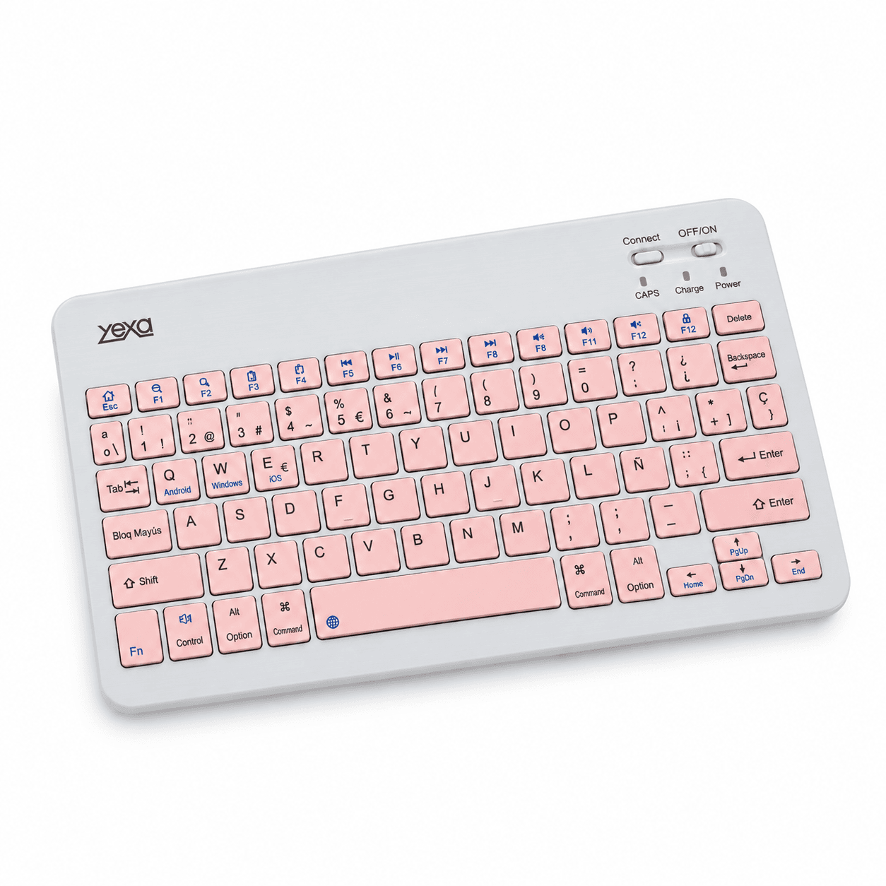 HANDOFF-2026-09-23|TECUFROS|01|e22768849ea9|Teclado Bluetooth Ultrafino YEXA MODY-00DY Rosa de 78 Teclas
