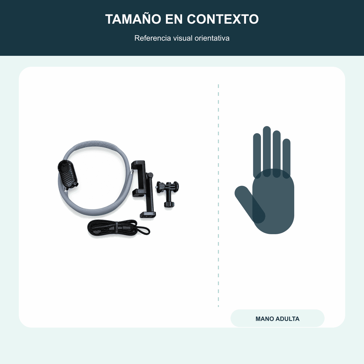HANDOFF-48|DSH260237|04|c8704b9b37f3|Soporte de Cuello Flexible para Celular o Cámara - Única - Referencia visual de escala