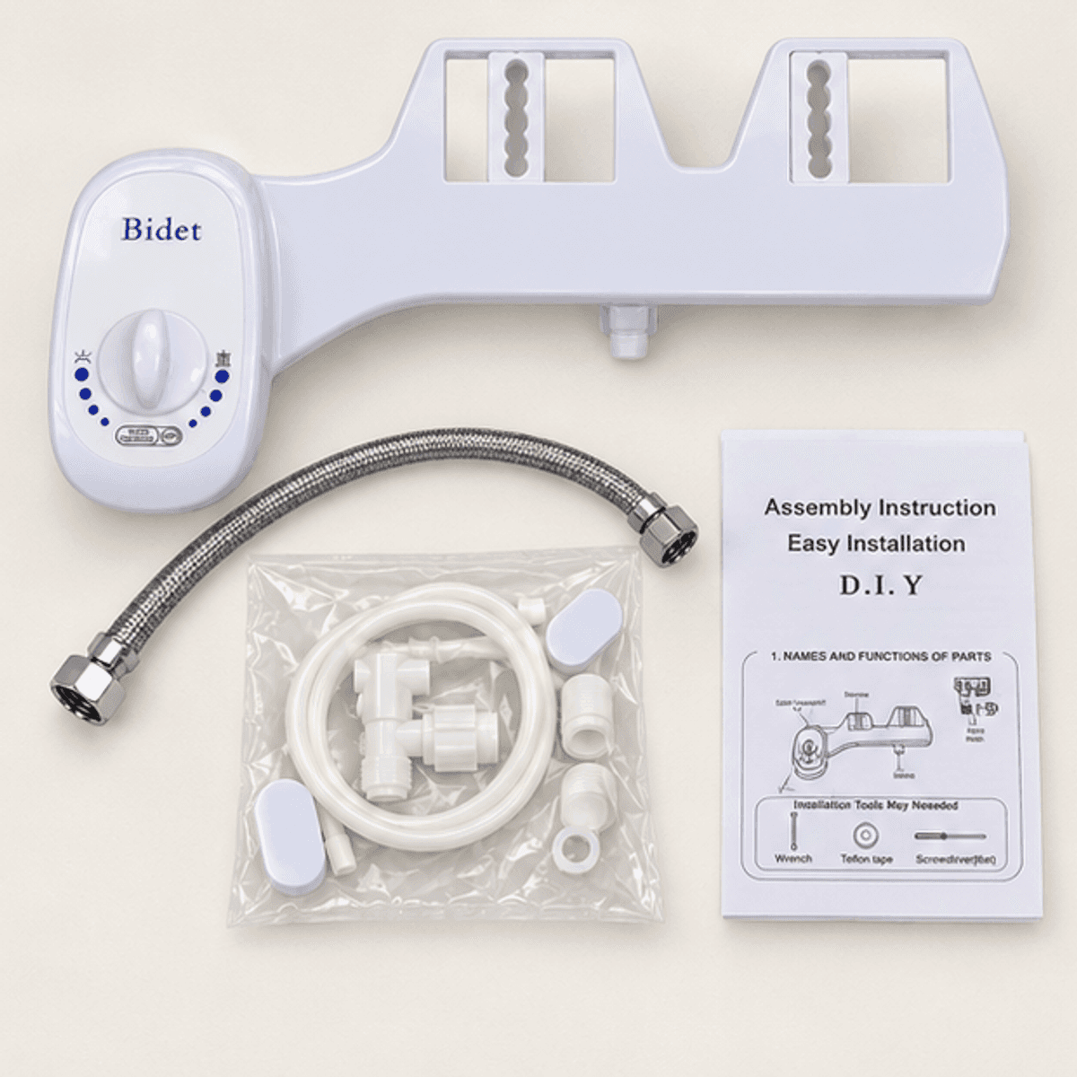 HANDOFF-48|DSH817|05|58bfd87f4231|Bidet para Inodoro No Eléctrico con Control de Presión - Única - Contenido incluido