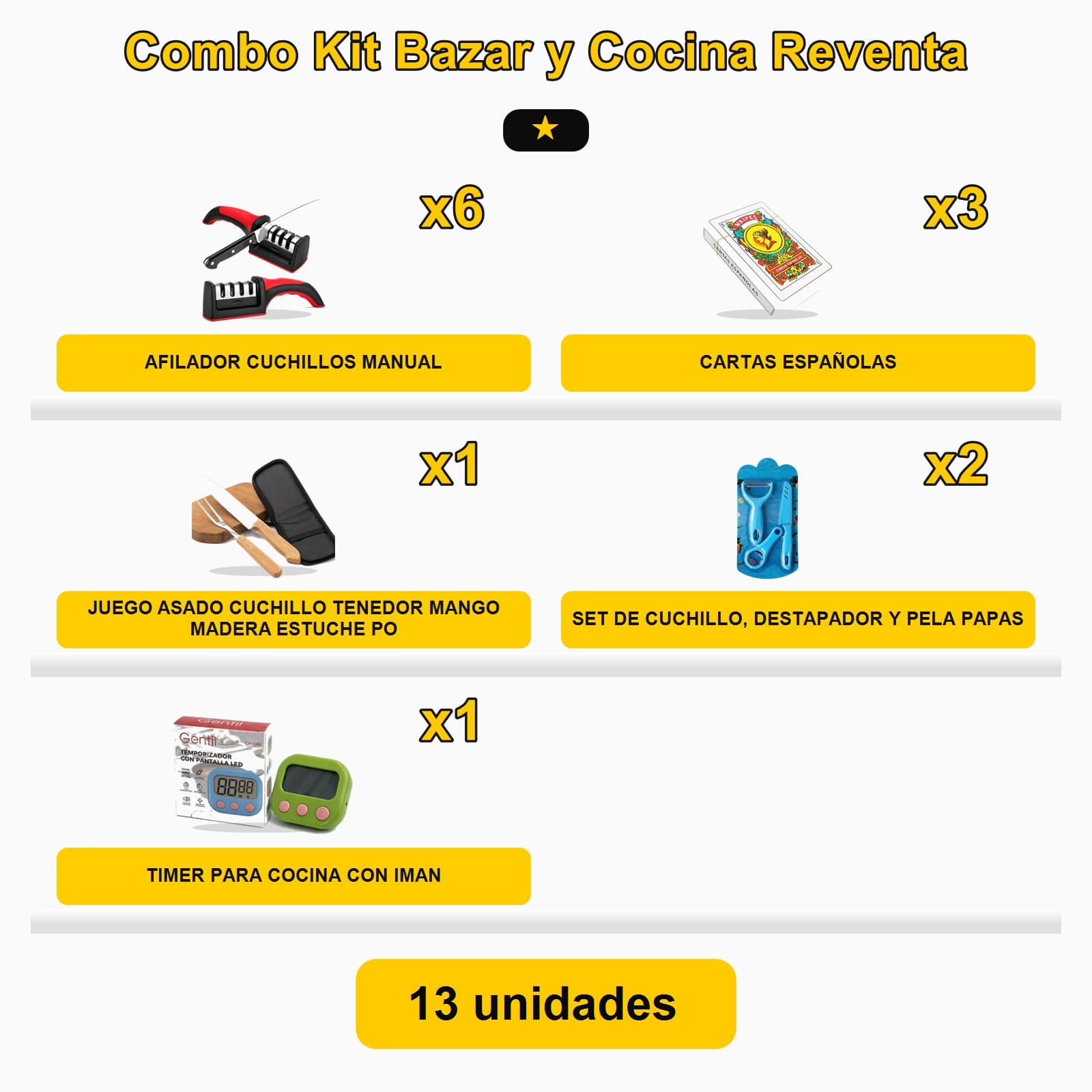 Kit Bazar y Cocina Reventa