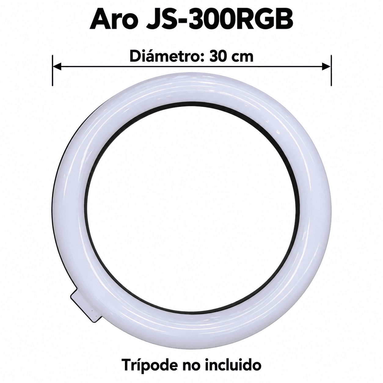 Aro JS-300RGB, diámetro30cm, trípode no incluido — miniatura 5