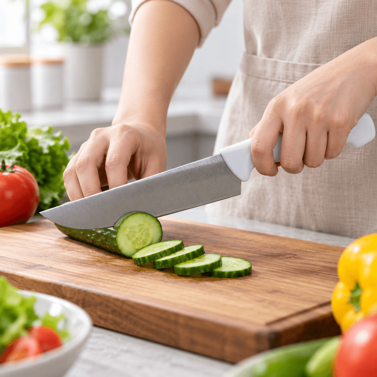 Cuchillo de Cocina 7 Pulgadas de Acero Inoxidable — miniatura 2