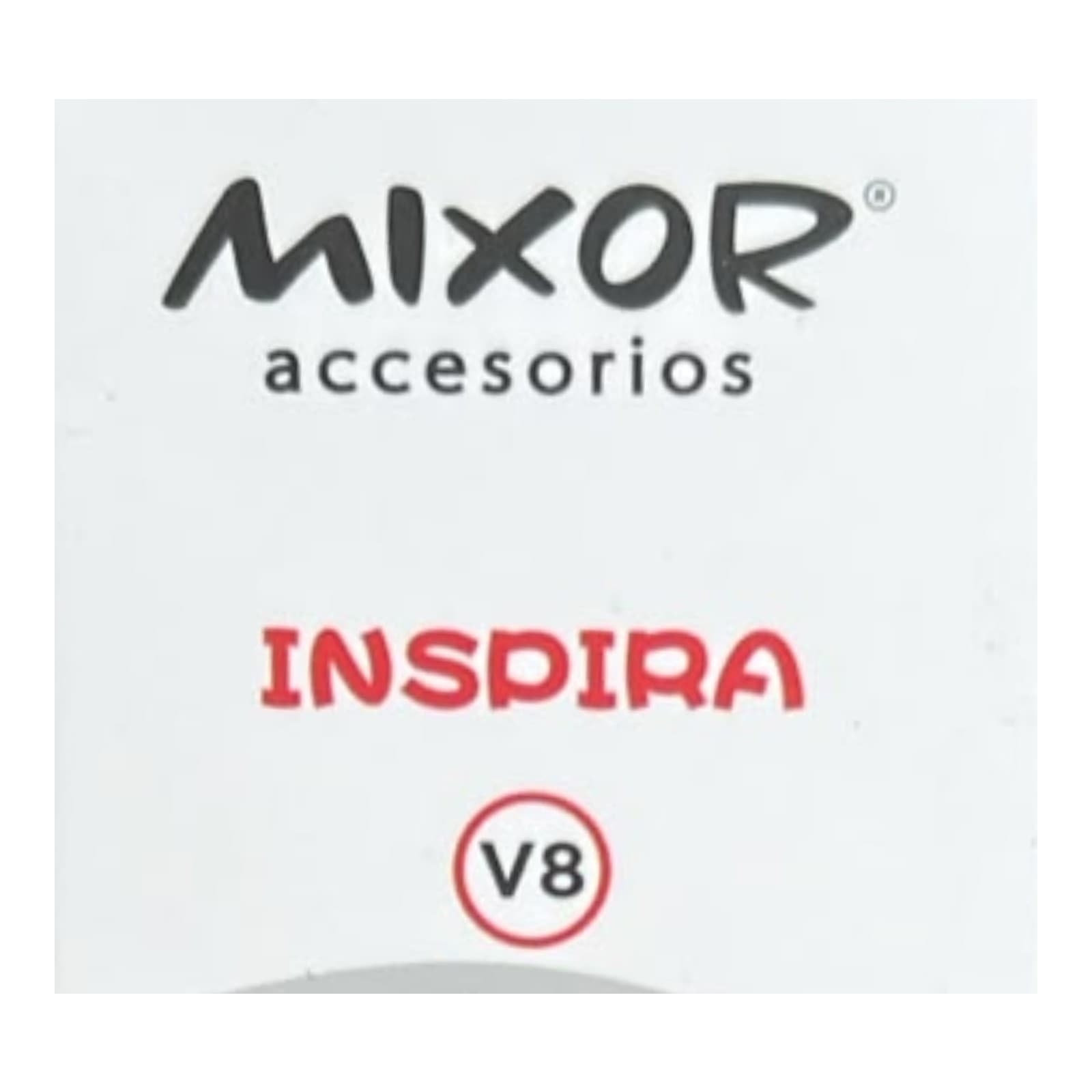 Detalle del frente del envase con la marca Mixor accesorios, la línea Inspira y la indicación V8 — miniatura 4
