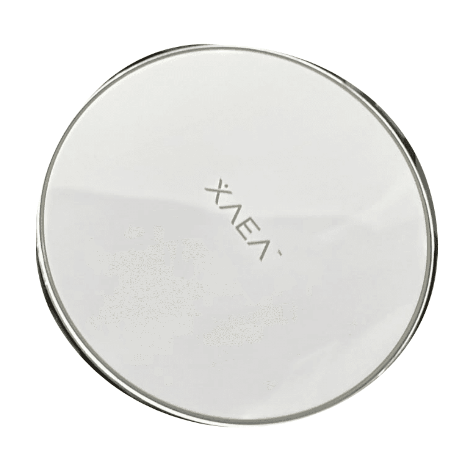 Cargador inalámbrico XAEA Xpiral blanco con borde plateado sobre fondo blanco, CARXPIRAL — miniatura 1