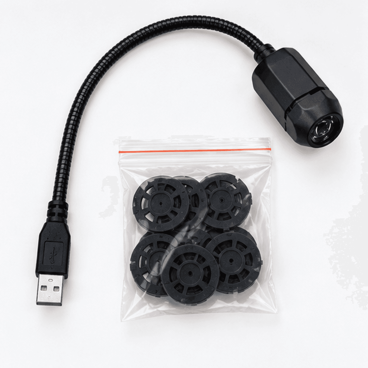 HANDOFF-48|US131|05|e76b4f2a6007|Proyector LED USB de Estrellas con Cuello Flexible y Discos - Única - Contenido incluido