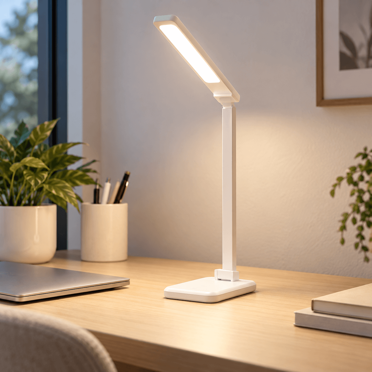 Lámpara LED de Escritorio Plegable con Base de Carga Inalámbrica — miniatura 2