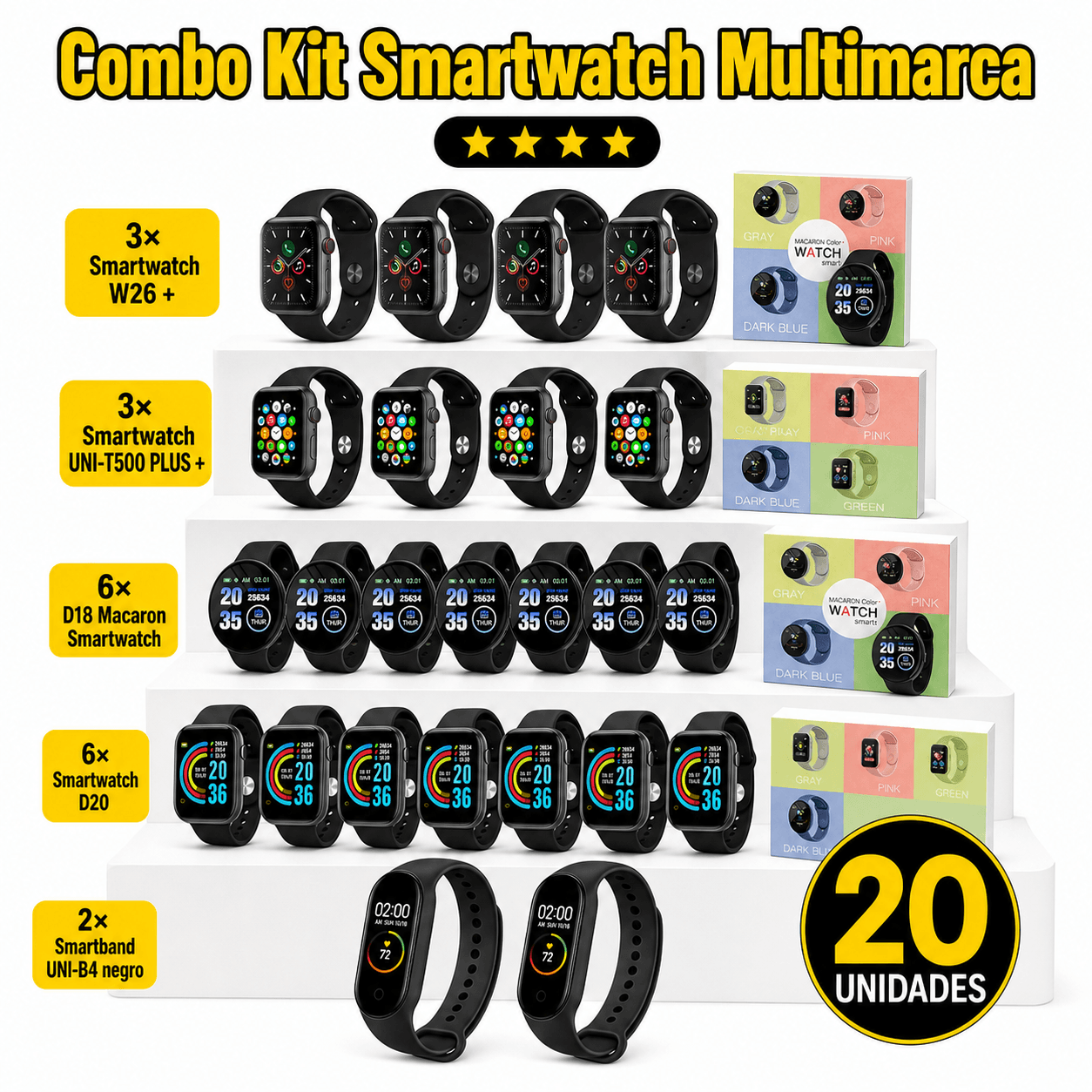 Kit Smartwatch Multimarca