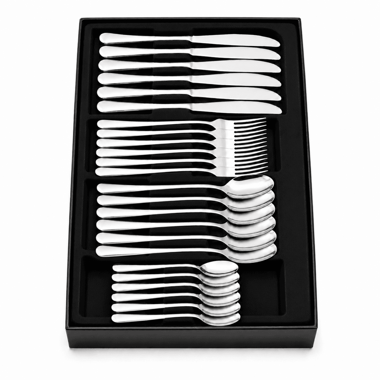 Set de Cubiertos 24 Piezas - 100% Acero Inoxidable