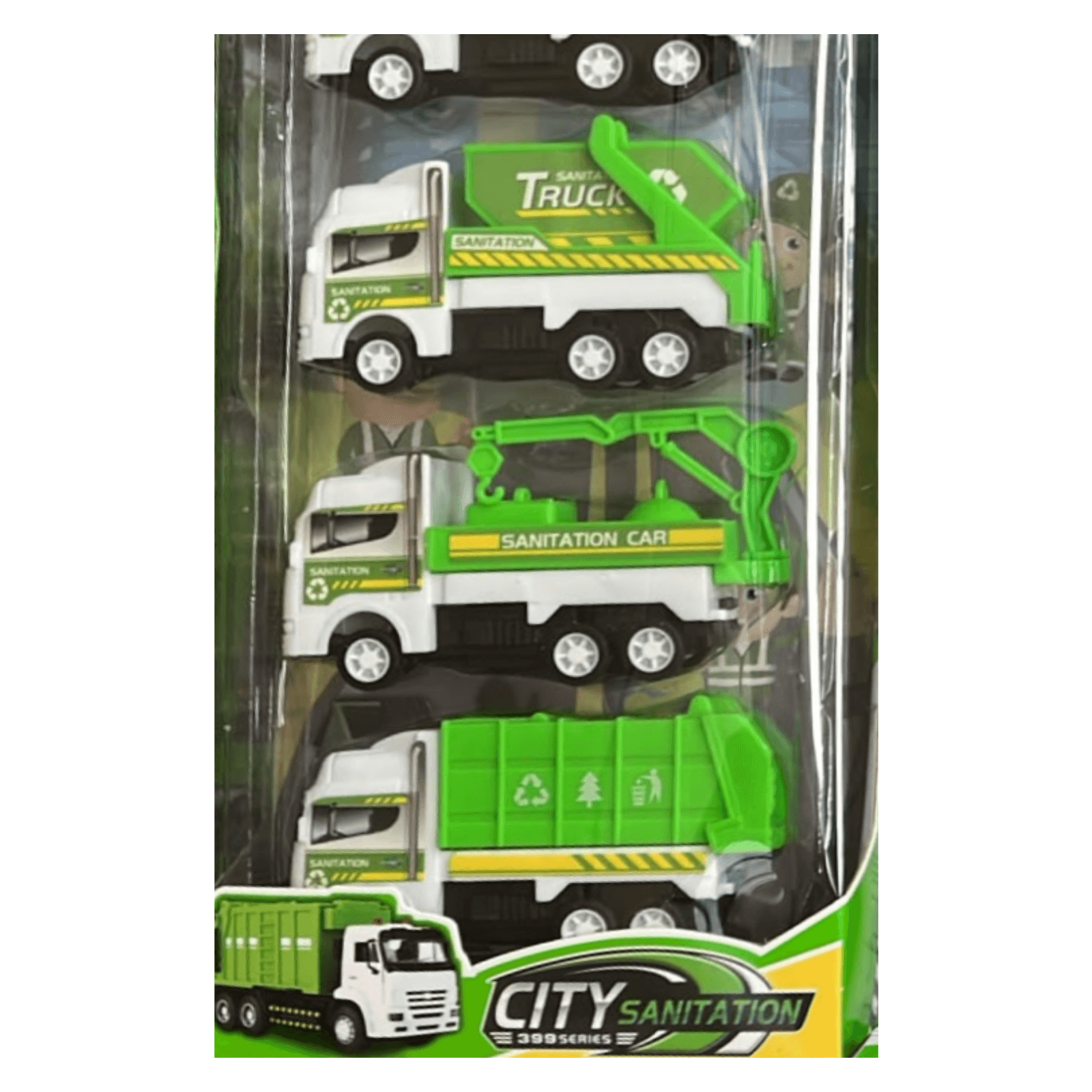 Detalle inferior de la caja Zumo City Sanitation 399-258K: camiones de recolección de residuos — miniatura 3