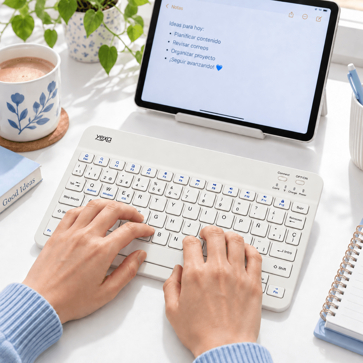 HANDOFF-2026-09-23|TECUFBLA|02|ecc5a077bf6f|Teclado Bluetooth Ultrafino YEXA MODY-00DY Blanco de 78 Teclas
