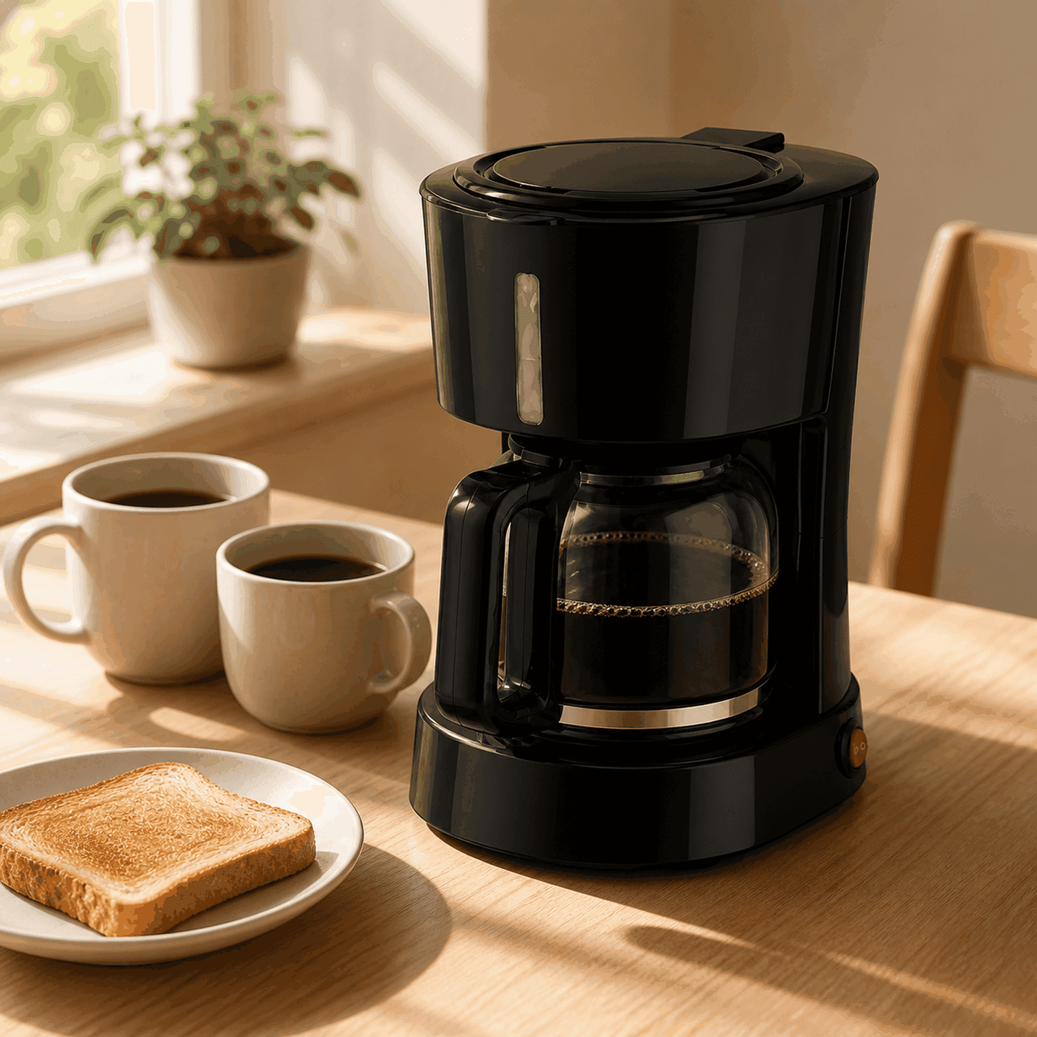 Cafetera Eléctrica 15 Tazas 1,25 L Jarra de Vidrio 650 W — miniatura 4