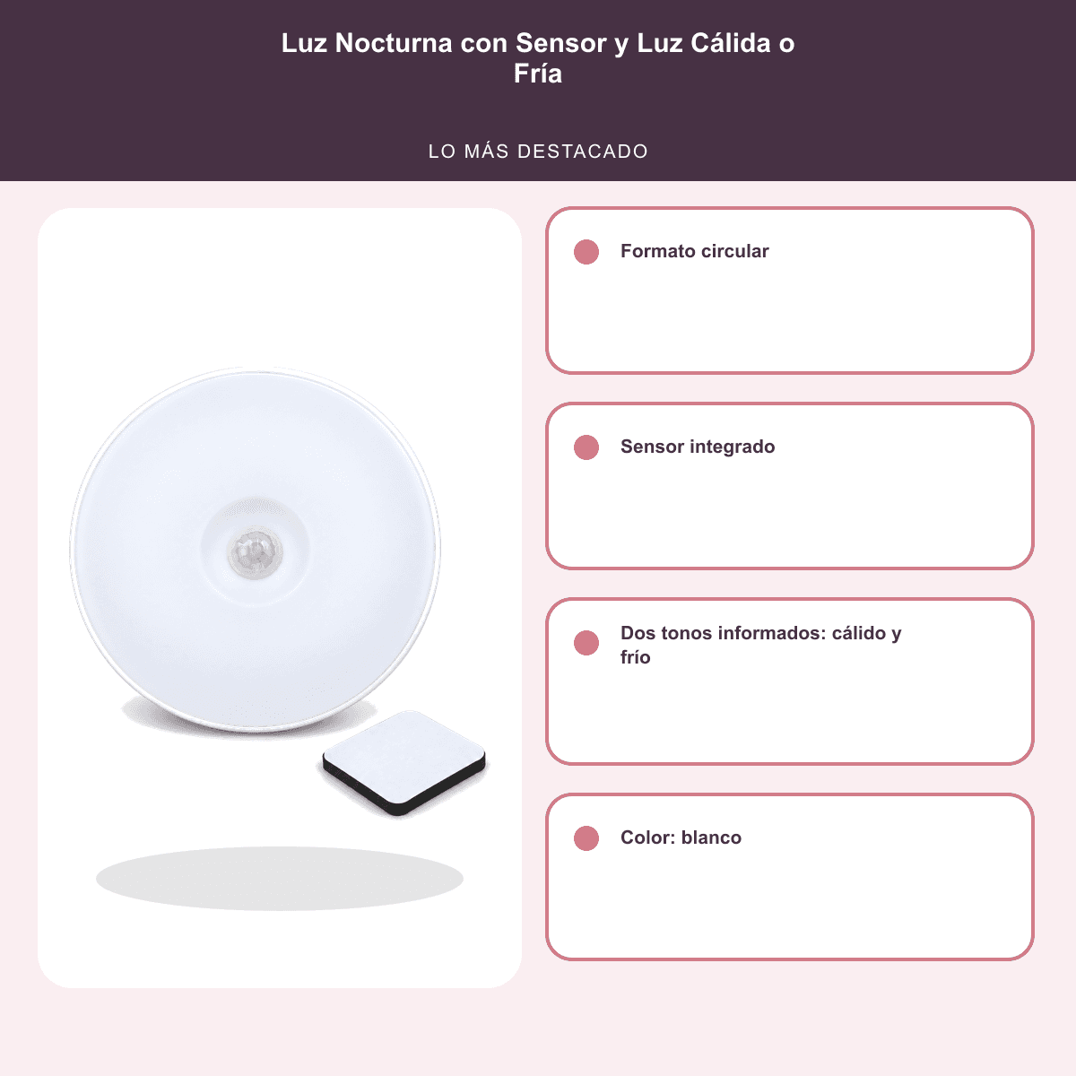 HANDOFF-48|US163|06|7b822a4039fc|Luz Nocturna con Sensor y Luz Cálida o Fría - Única - Informacion destacada