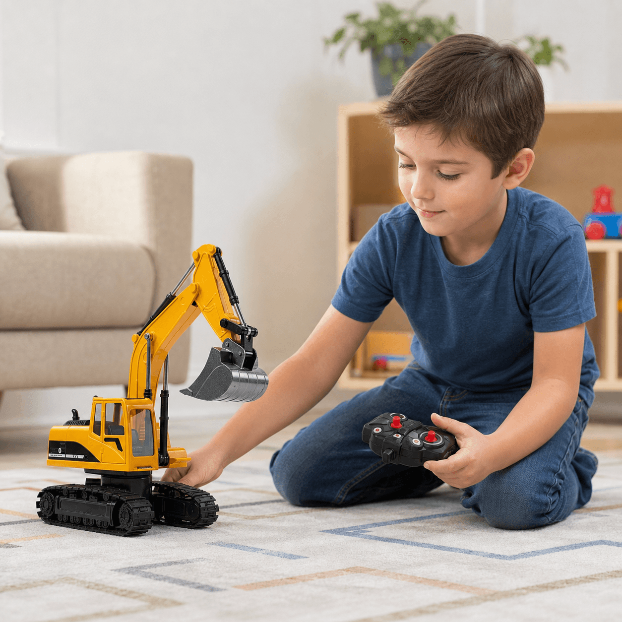 Juguete Tractor Excavadora a Control Remoto — miniatura 4