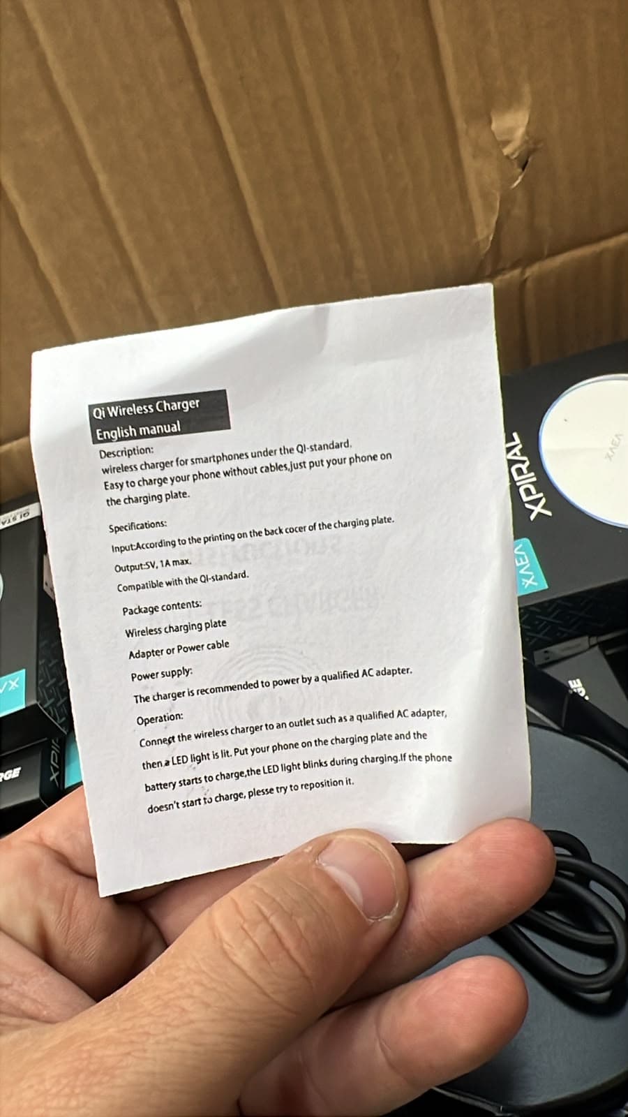 Manual incluido con el cargador XAEA Xpiral, CARXPIRAL — miniatura 12