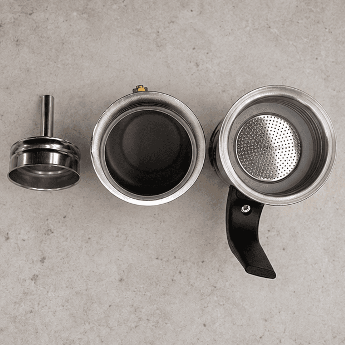HANDOFF-48|CAFITALIANA|05|bf5a30b9b4e6|Cafetera Italiana de Acero Inoxidable para 4 Tazas - Única - Contenido incluido