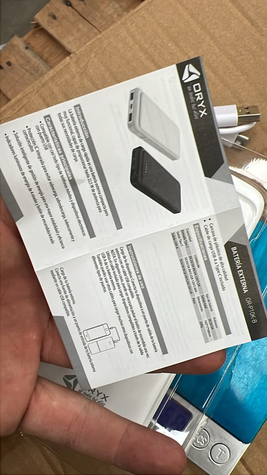 Manual de instrucciones del power bank Oryx OR-P10K-B: introducción y especificaciones (foto real), CARPORTB, CARPORTN — miniatura 10