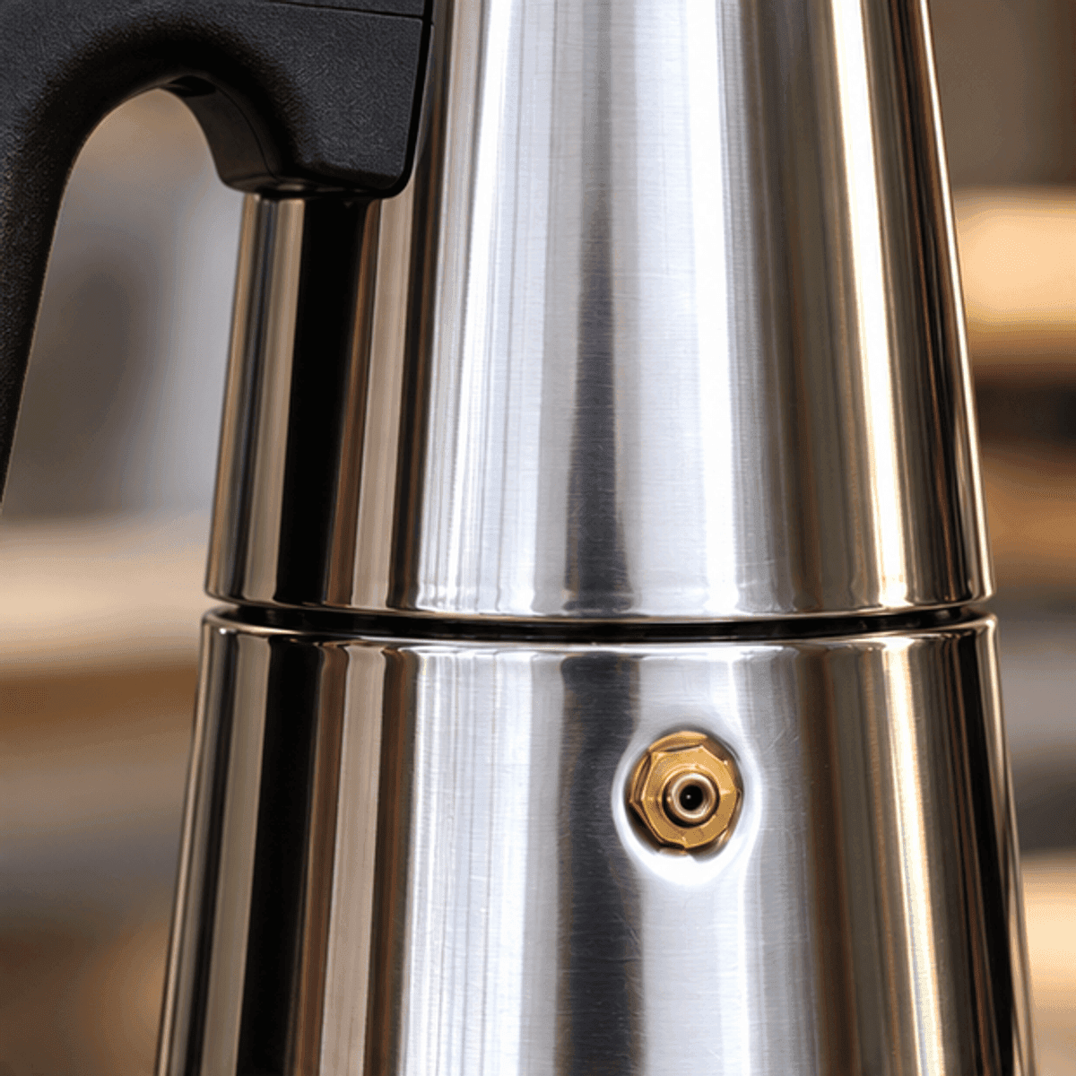 HANDOFF-48|CAFITALIANA|03|14ce7a117b9c|Cafetera Italiana de Acero Inoxidable para 4 Tazas - Única - Detalle ampliado del producto