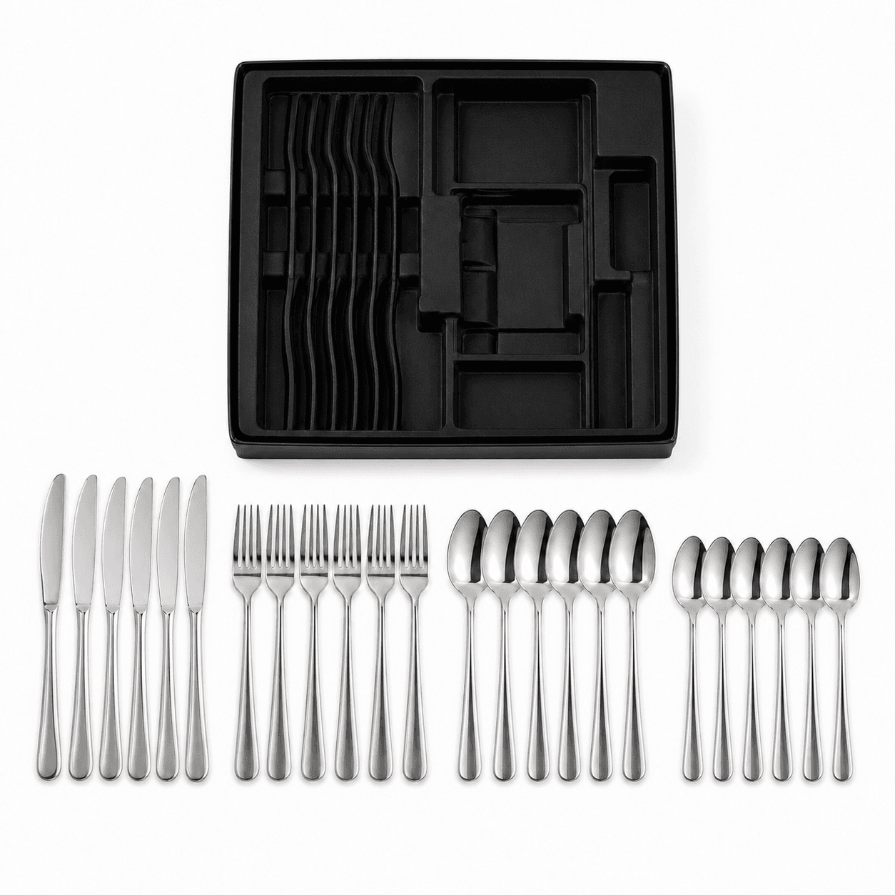 Set de cubiertos de 24 piezas - contenido de la compra