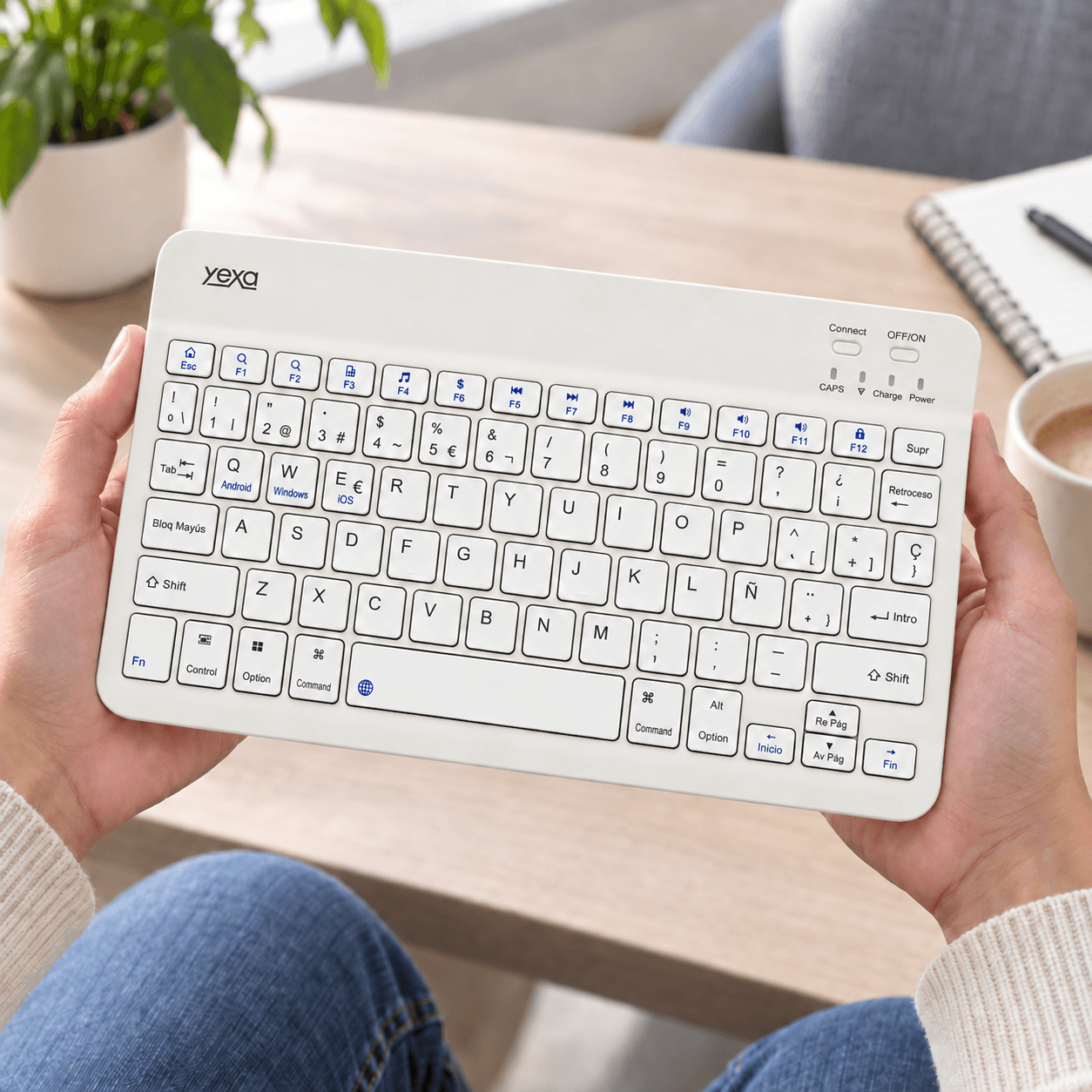 HANDOFF-2026-09-23|TECUFBLA|04|c434cd21f3f2|Teclado Bluetooth Ultrafino YEXA MODY-00DY Blanco de 78 Teclas