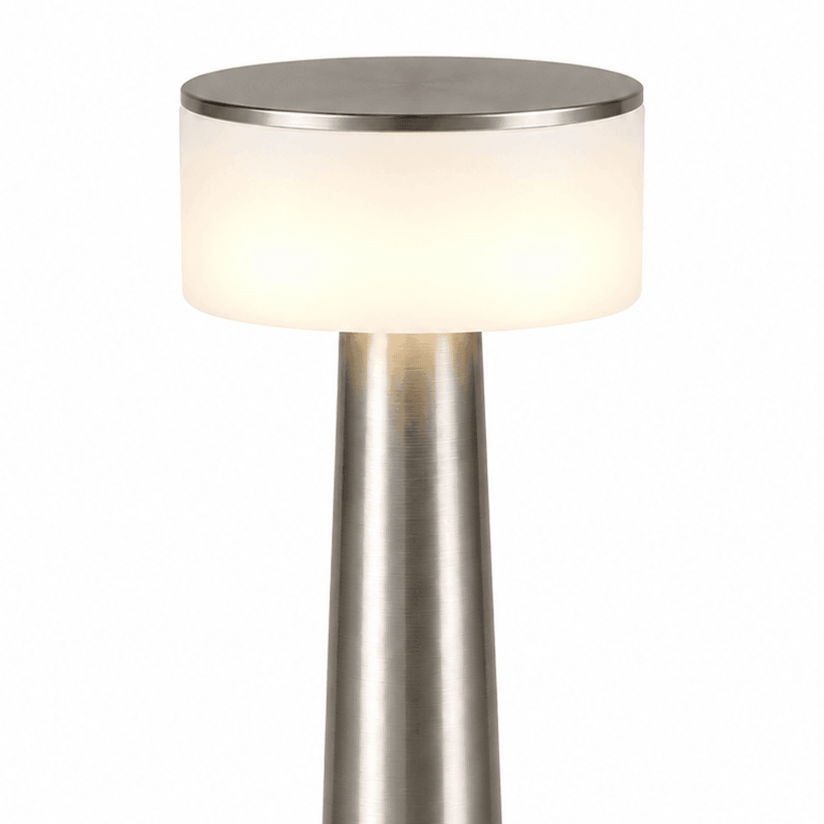Velador LED recargable KM-9030 Plateada — Detalle y zoom, LAMPAESPLA — miniatura 3