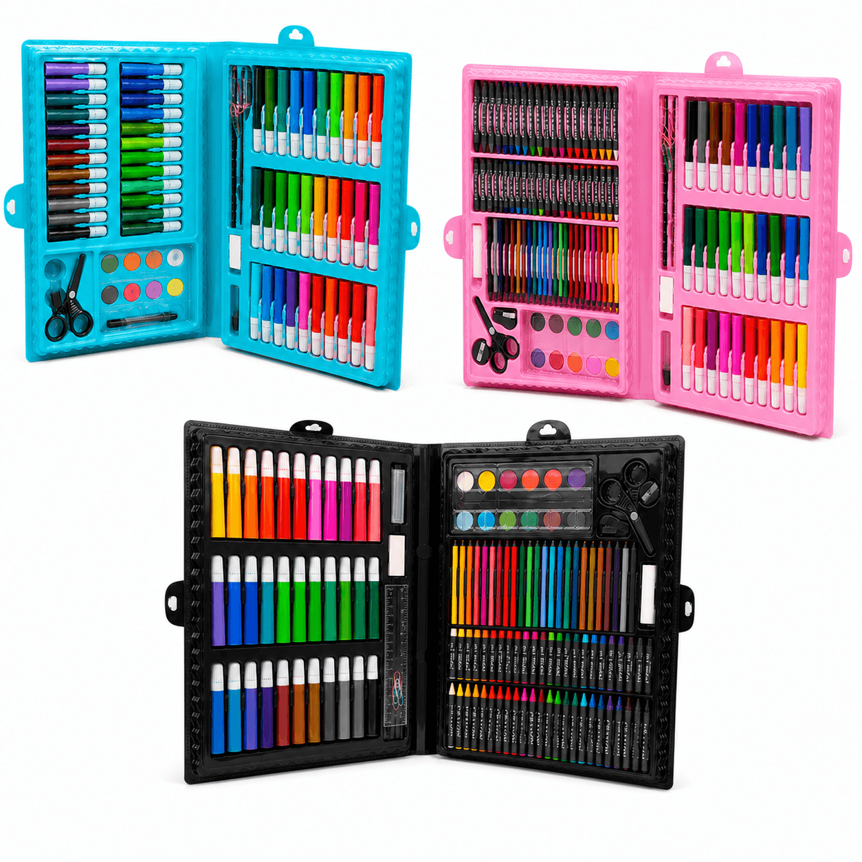 Set de Marcadores, Lápices y Arte para Niños x150 Piezas