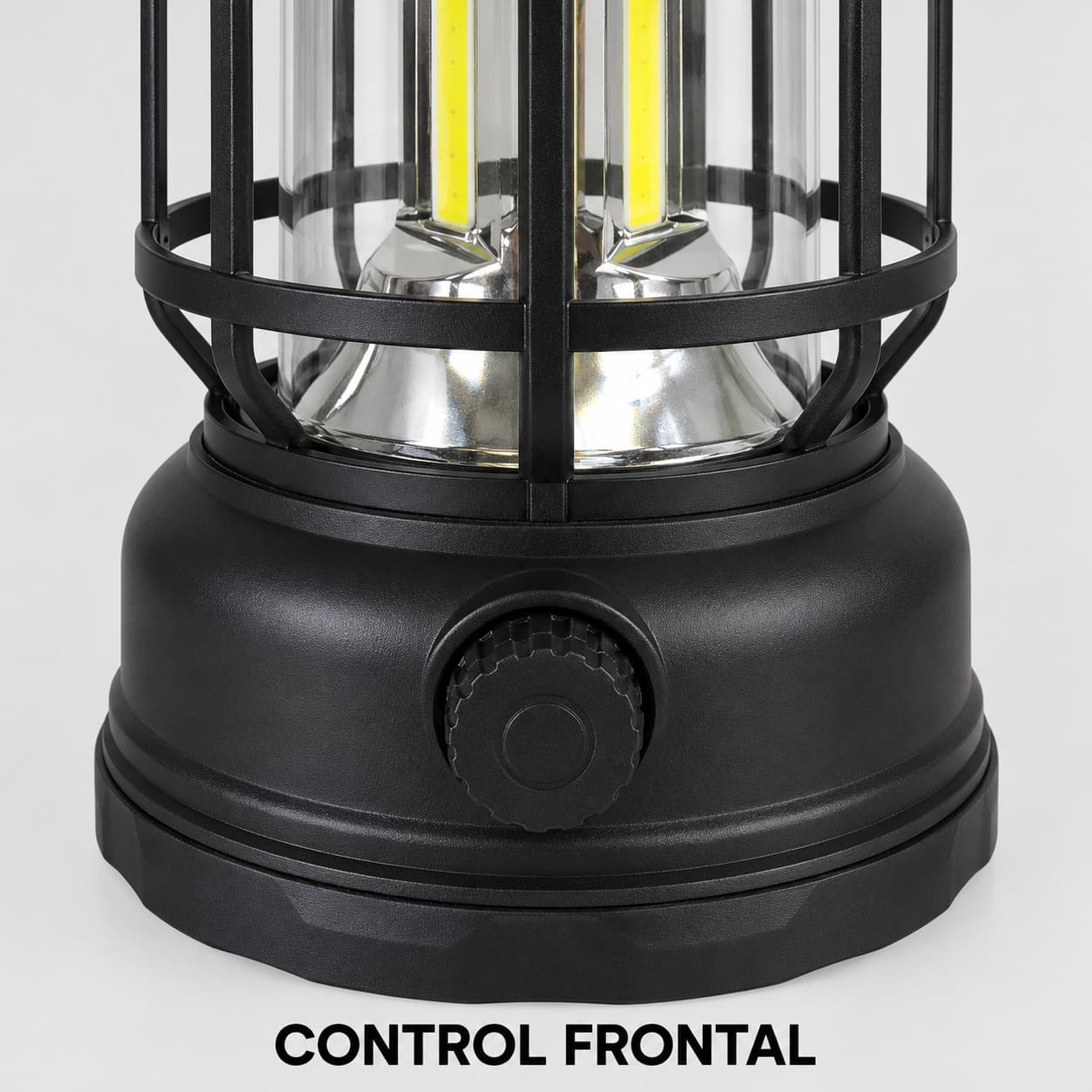 Detalle de la perilla circular frontal del farol negro (imagen ilustrativa), LAMPFAROLN — miniatura 3
