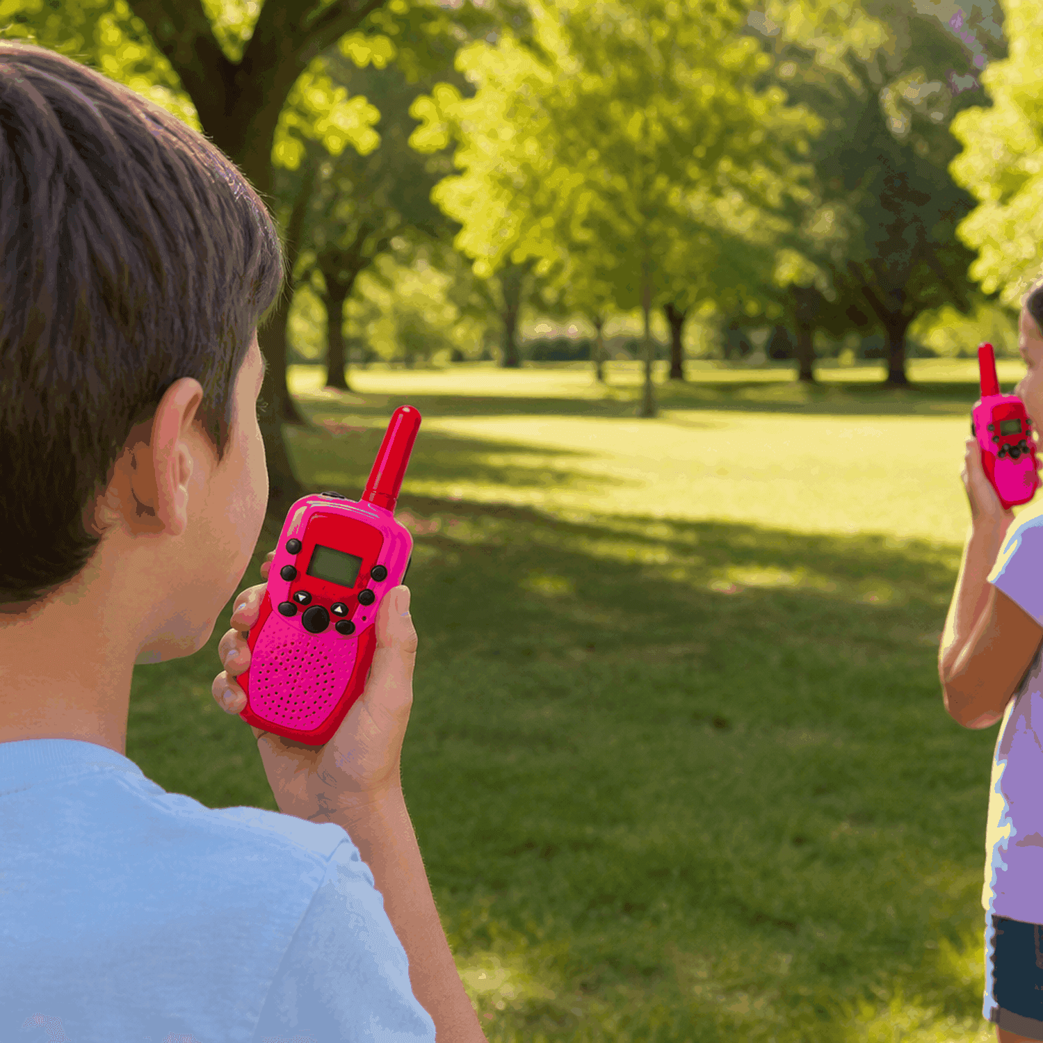 Handy Walkie Talkie Infantil Par de 2 Unidades con Linterna — miniatura 2