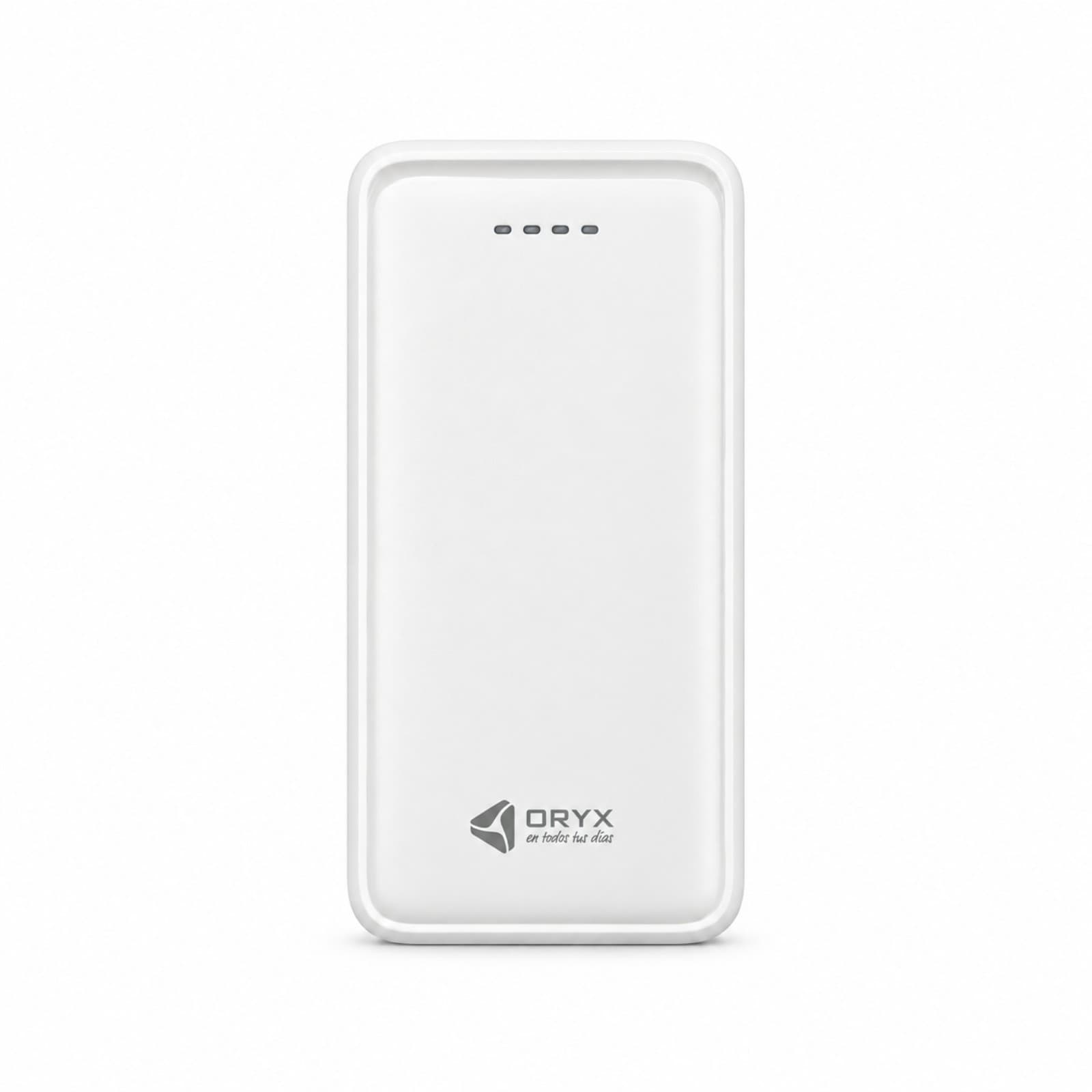 Power bank Oryx OR-P10K-B blanco, vista frontal sobre fondo blanco (imagen ilustrativa), CARPORTB — miniatura 1