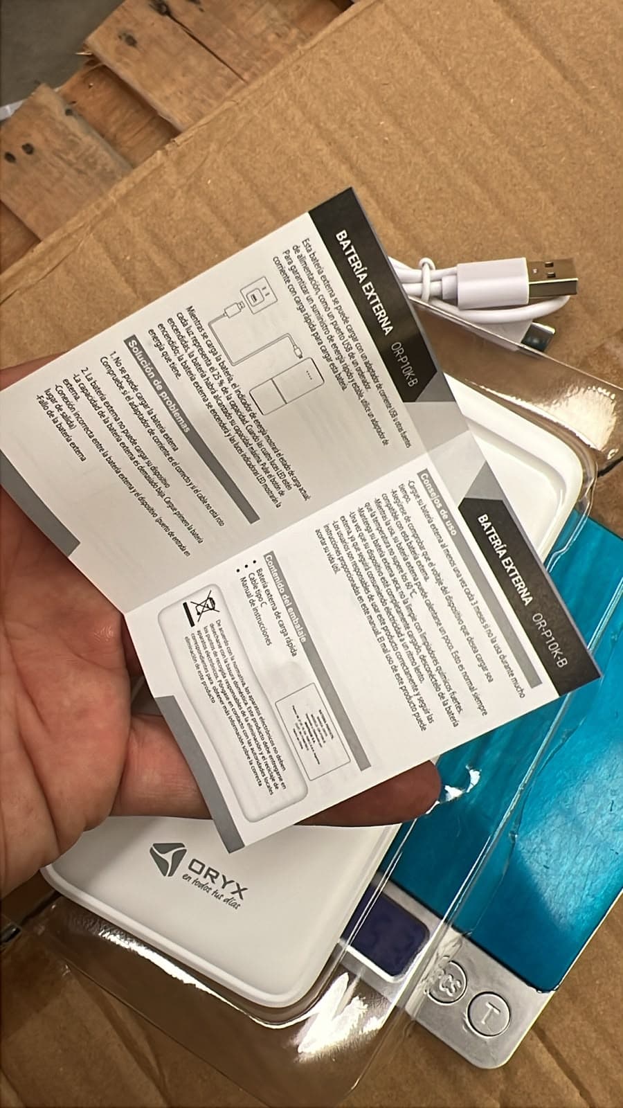 Manual de instrucciones del power bank Oryx OR-P10K-B: uso, solución de problemas y contenido del embalaje (foto real), CARPORTB, CARPORTN — miniatura 11