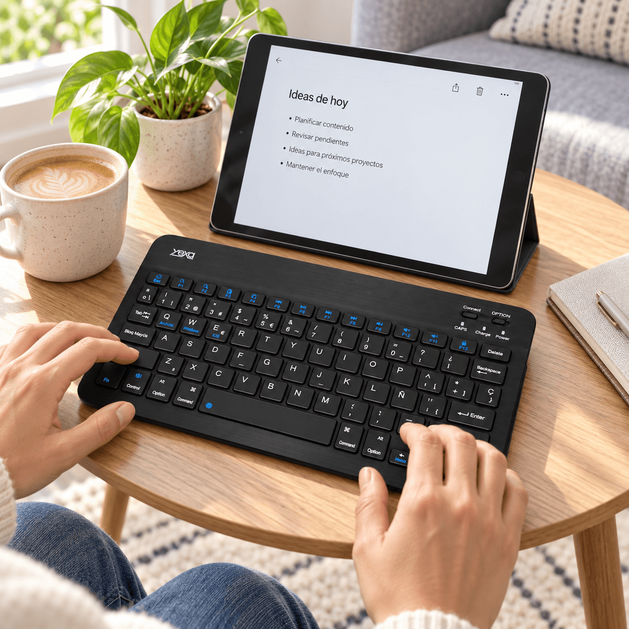 HANDOFF-2026-09-23|TECUFNEG|07|2c91eec68161|Teclado Bluetooth Ultrafino YEXA MODY-00DY Negro de 78 Teclas