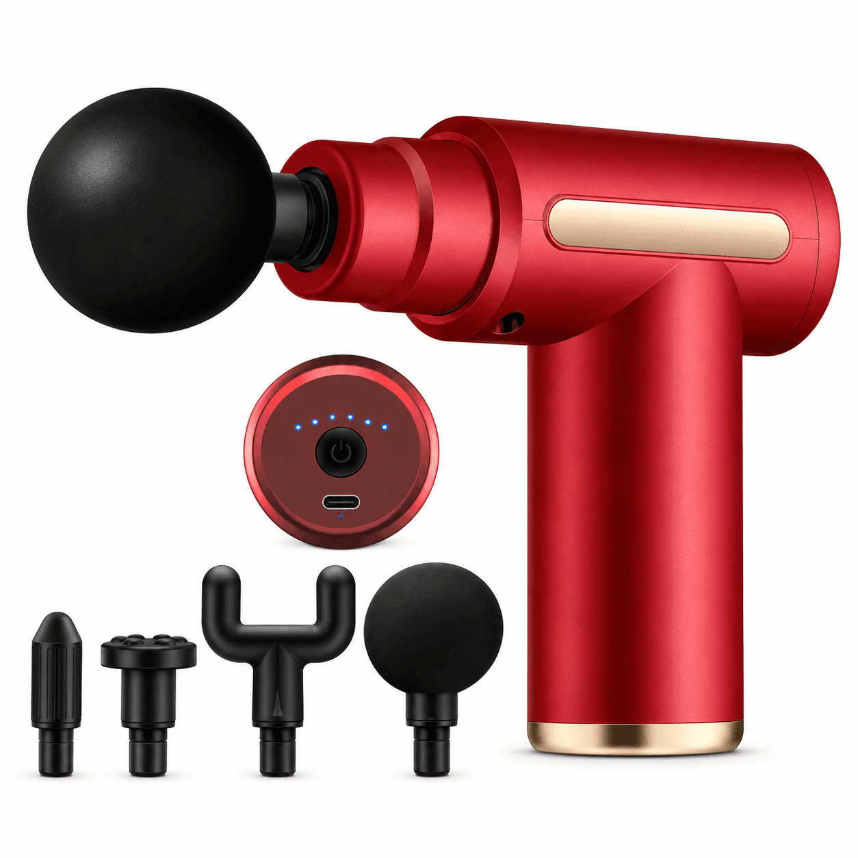 Pistola Masajeadora Exxtra Tech con 4 Cabezales y Carga USB-C — miniatura 2