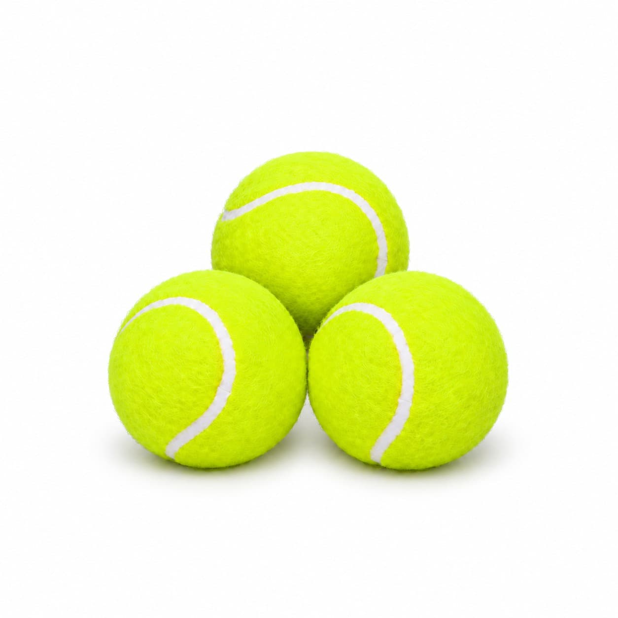 Pelotas de tenis JUERJU x3 amarillo verde — miniatura 1