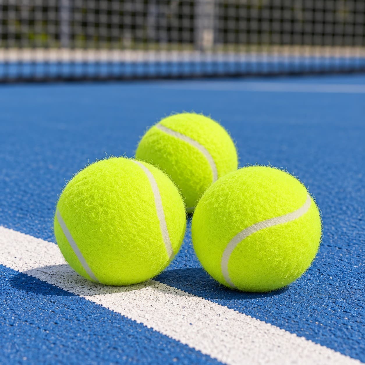 Pelotas en cancha de tenis — miniatura 5