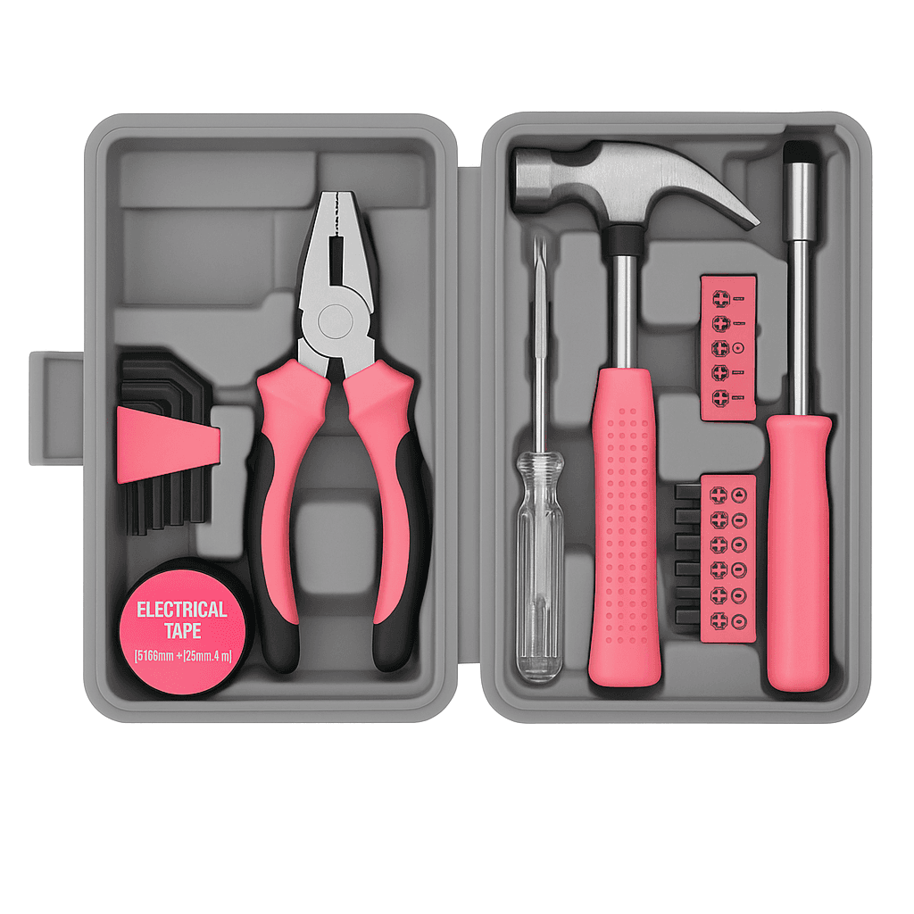 CAJA DE HERRAMIENTAS ROSA