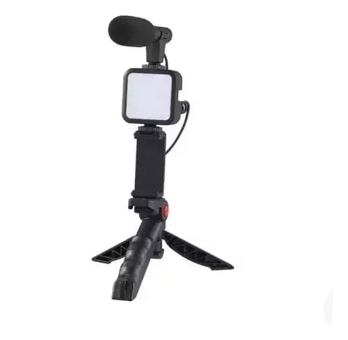 trípode todo en uno: Flash, Soporte, Microfono