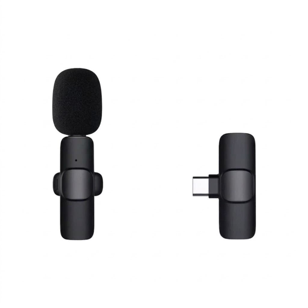 MICROFONO INALAMBRICO INDIVIDUAL TIPO C Y LIGHTNING (IPHONE) - TIPO CORBATERO EXXTRA TECH