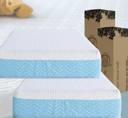 COLCHÓN EN CAJA 1 PLAZA 190x80 ESPUMA ALTA DENSIDAD (23 cm)
