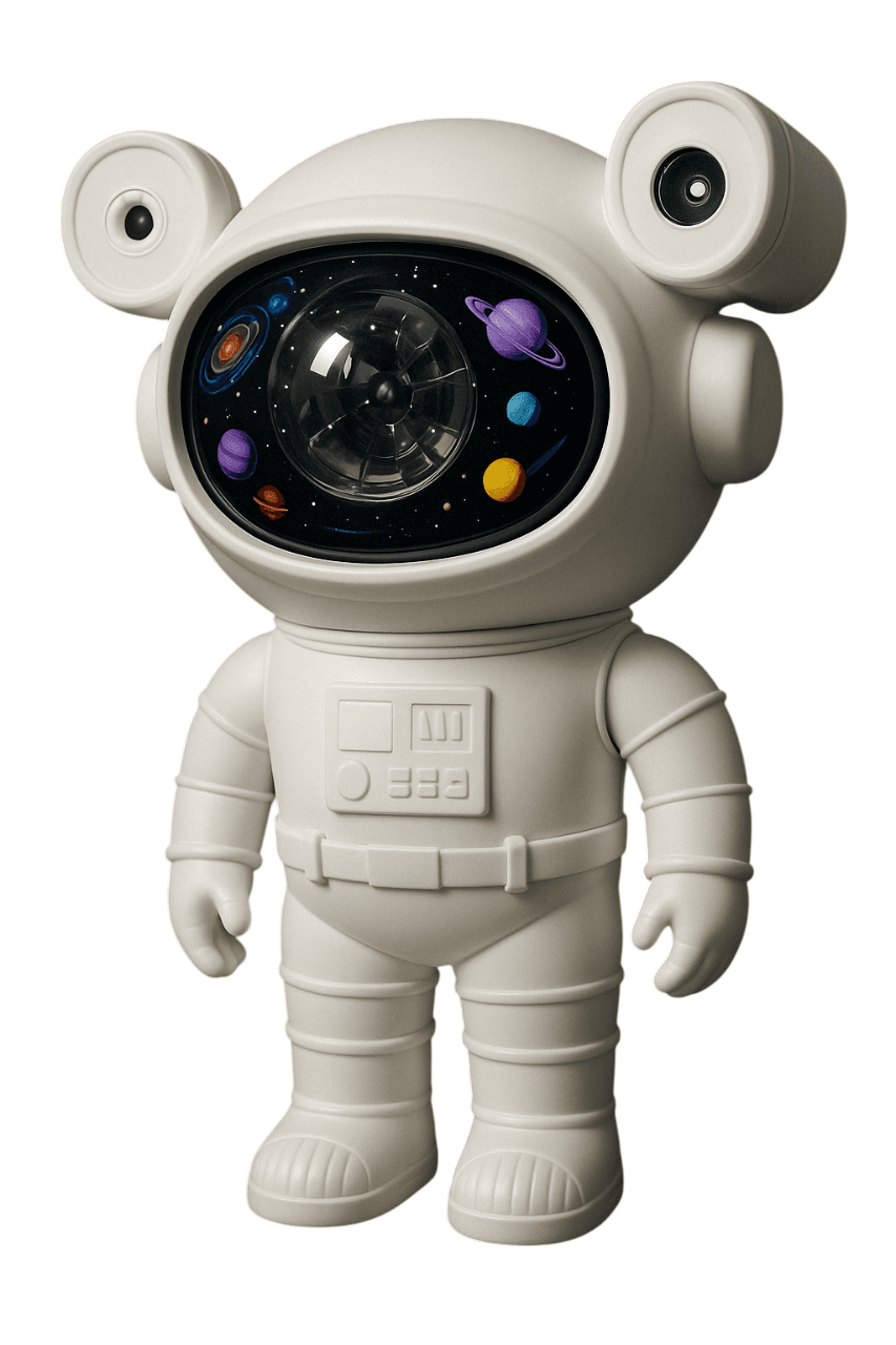 LAMPARA PROYECTOR ASTRONAUTA CON PARLANTE