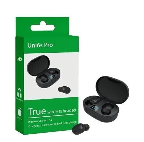 Auriculares in-ear inalámbricos Unistore UNI6sPRO Calidad AAA (E6S PROPIO)