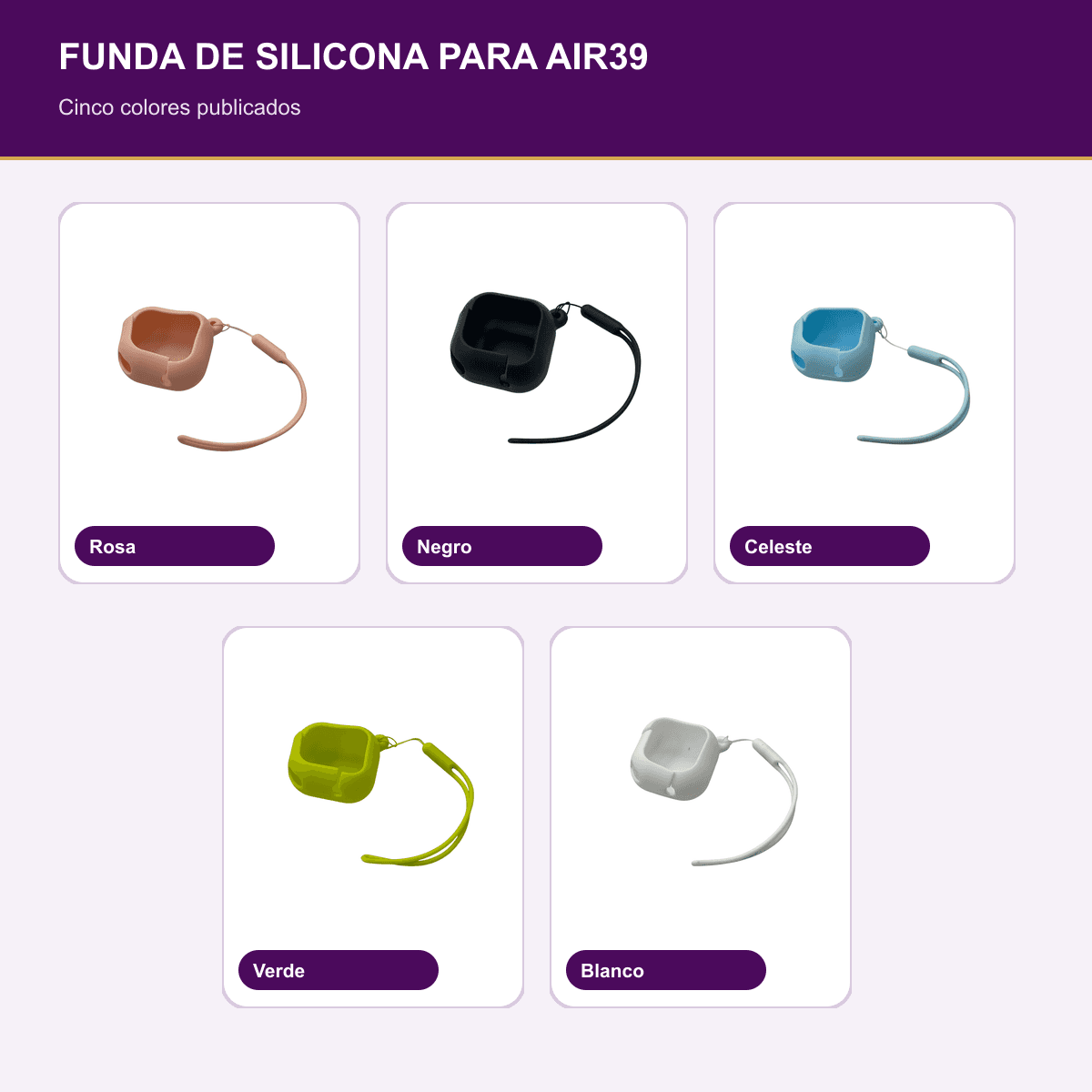 Funda de Silicona Protectora para AIR39